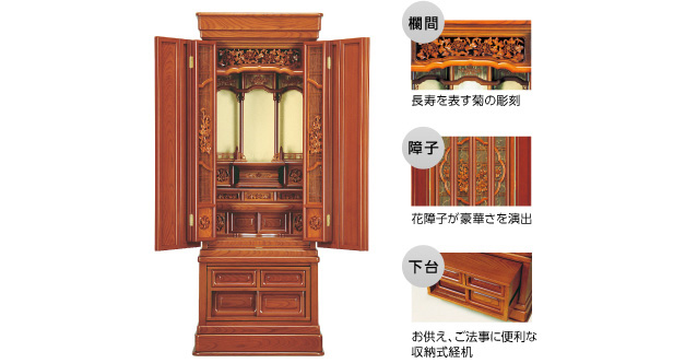 半間仏間用床に直接置くタイプ
