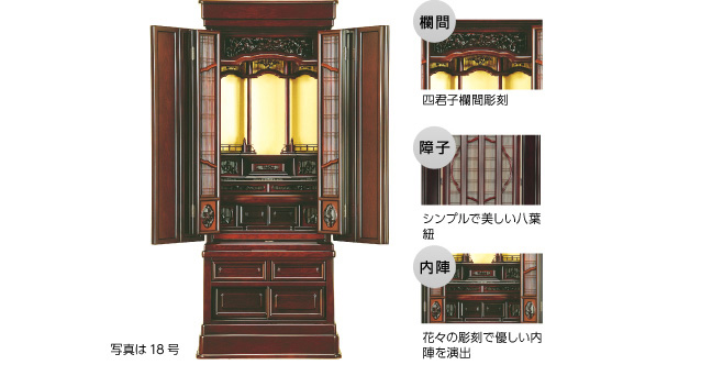 半間仏間用床に直接置くタイプ