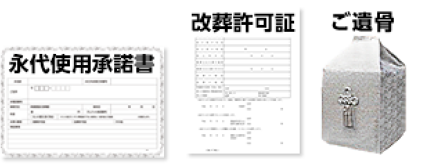 納骨する