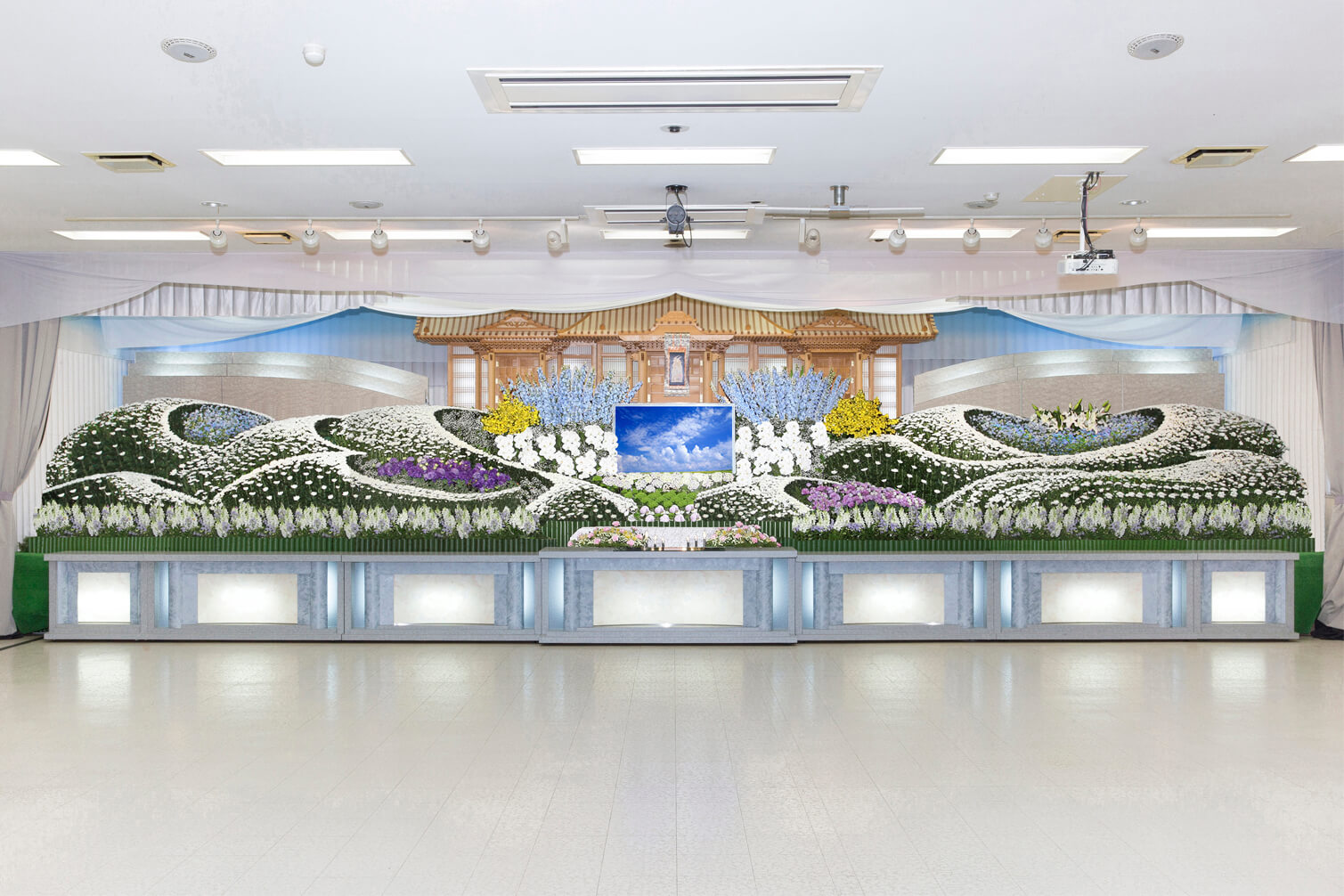 大ホール（祭壇はイメージ）